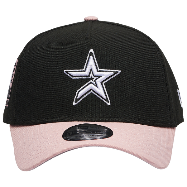 New Era Astros 9Forty A-Frame Cap - Adult - Black/Pink - Image 2