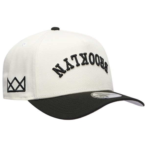 New Era Nets Two Toned City Upside Wordmark Cap - Adult - Chrome/Black - Image 3