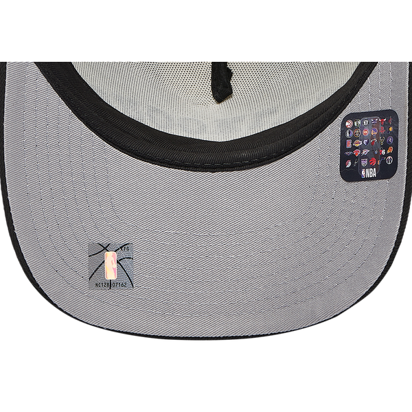New Era Nets Two Toned City Upside Wordmark Cap - Adult - Chrome/Black - Image 5