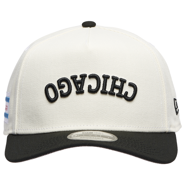 New Era White Sox Two Toned City Upside Wordmark Cap - Adult - Chrome/Black - Image 2