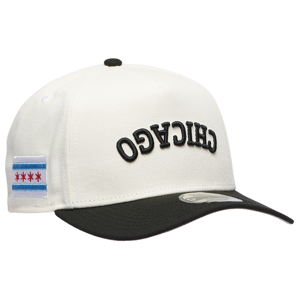 New Era White Sox Two Toned City Upside Wordmark Cap - Adult - Chrome/Black - Image 3