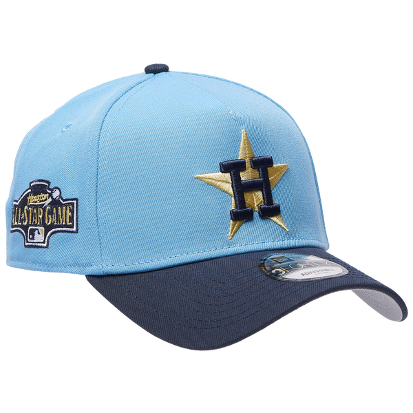 New Era Astros 9Forty A-Frame Cap - Adult - Gold/Blue/Navy - Image 3