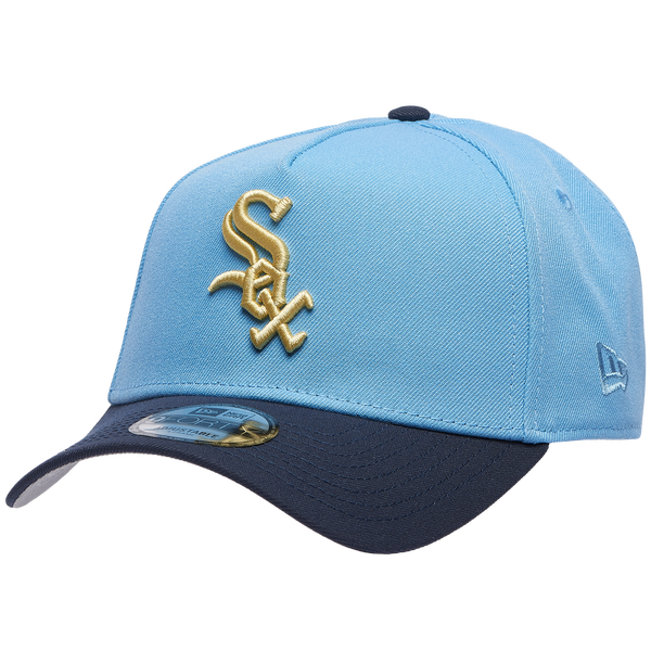 New Era White Sox 9Forty A-Frame Cap - Adult - Blue/Navy/Gold