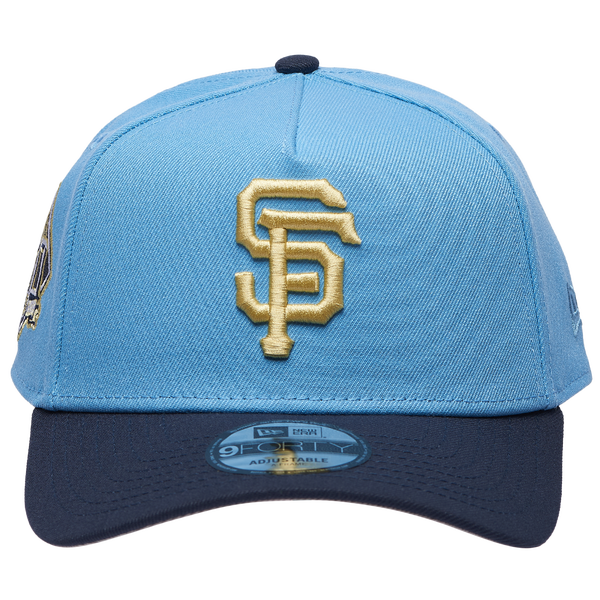 New Era Giants 9Forty A-Frame Cap - Adult - Blue/Navy/Gold - Image 2