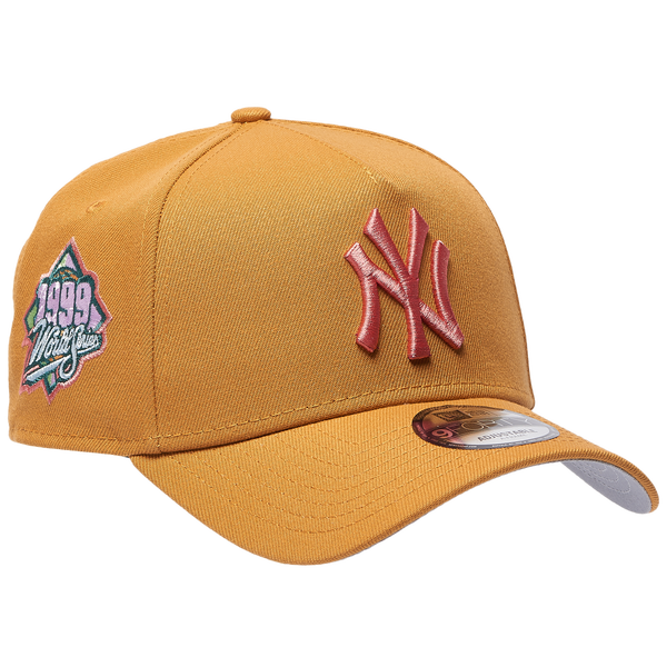 New Era Yankees 9Forty Pastel Cap - Adult - Tan/Tan/Pink - Image 3