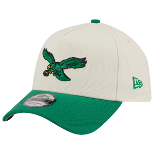 New Era Eagles 9FORTY A-Frame 2025 Upside Down Cap - Men's - Green/Chrome