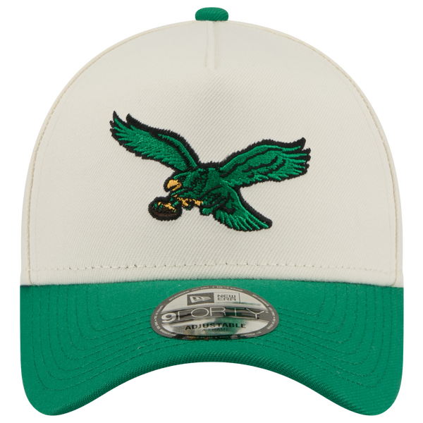 New Era Eagles 9FORTY A-Frame 2025 Upside Down Cap - Men's - Green/Chrome - Image 2