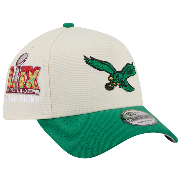 New Era Eagles 9FORTY A-Frame 2025 Upside Down Cap - Men's - Green/Chrome - Image 3