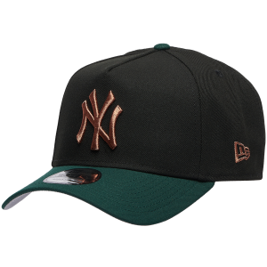 New Era Yankees 9FORTY A-Frame Metallic Cap - Men's - Green/Black