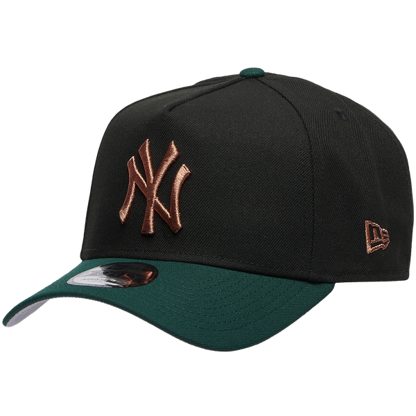New Era Yankees 9FORTY A-Frame Metallic Cap - Men's - Green/Black