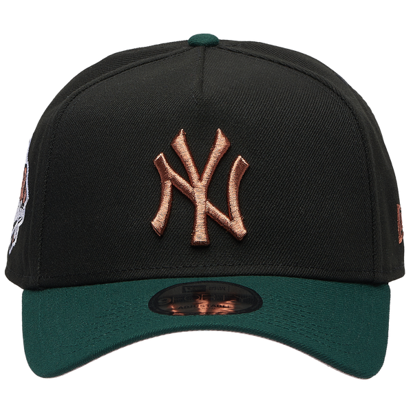 New Era Yankees 9FORTY A-Frame Metallic Cap - Men's - Green/Black - Image 2