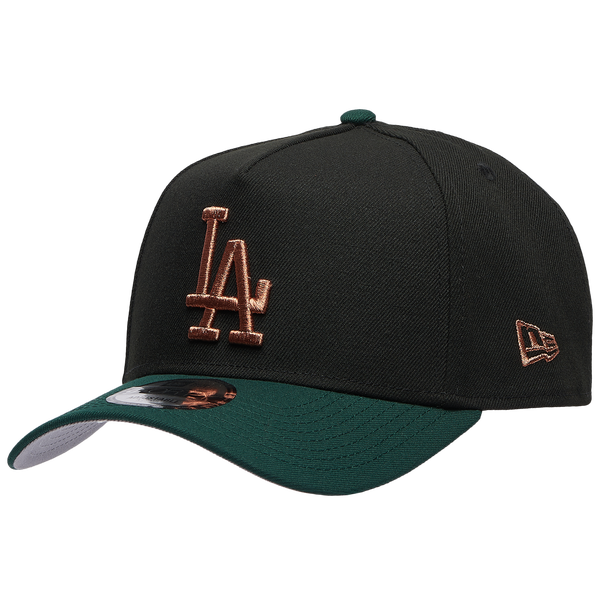 New Era Dodgers 9FORTY A-Frame Metallic Cap - Men's - Black/Green