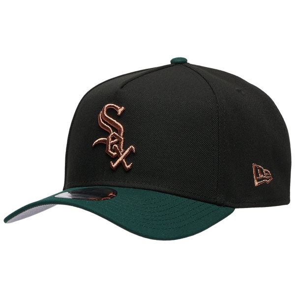 New Era White Sox 9FORTY A-Frame Metallic Cap - Men's - Green/Black
