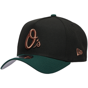 New Era Orioles 9FORTY A-Frame Metallic Cap - Men's - Green/Black