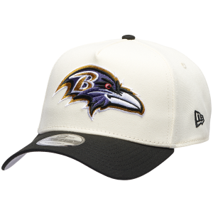 New Era Ravens 9FORTY A-Frame Cap - Men's - White/Black