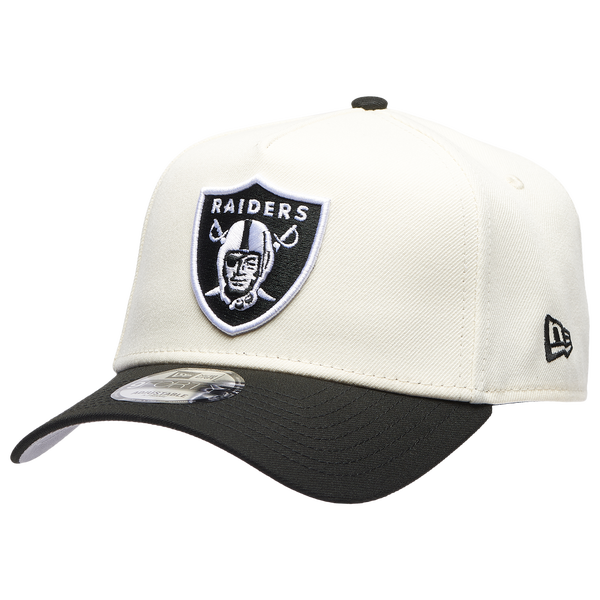 New Era Raiders 9FORTY A-Frame Cap - Men's - White/Black