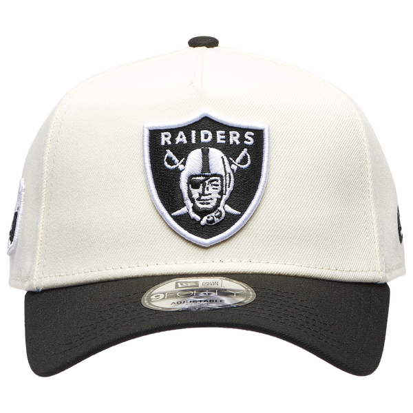 New Era Raiders 9FORTY A-Frame Cap - Men's - White/Black - Image 2