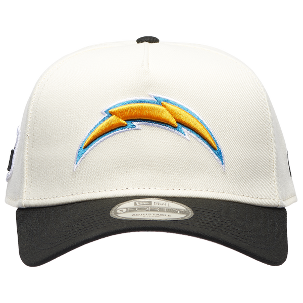 New Era Chargers 9FORTY A-Frame Cap - Men's - White/Black - Image 2