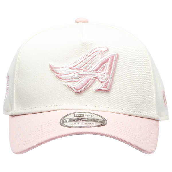New Era Angels 9FORTY A-Frame Cap - Adult - Chrome/Pink Rouge - Image 2