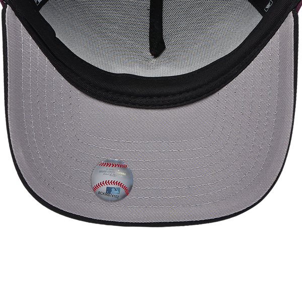 New Era Yankees 9FORTY A-Frame Cap - Adult - Plum/Black - Image 5