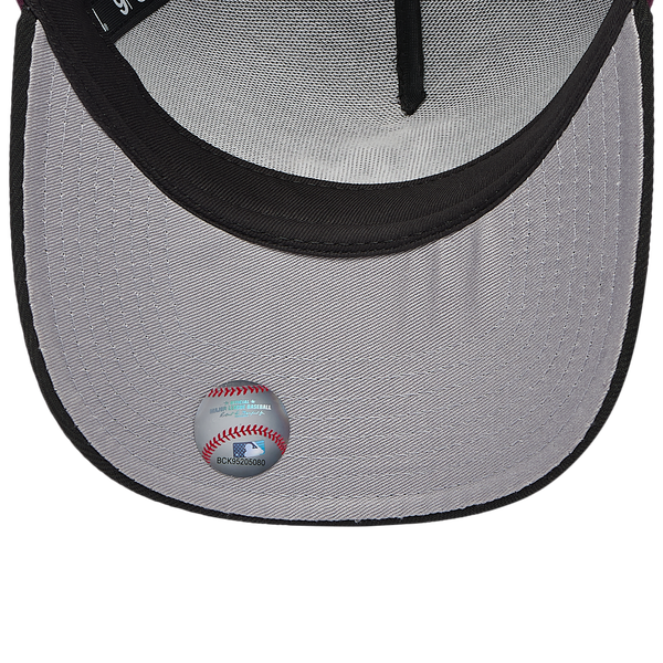 New Era Dodgers 9FORTY A-Frame Cap - Adult - Plum/Black - Image 5