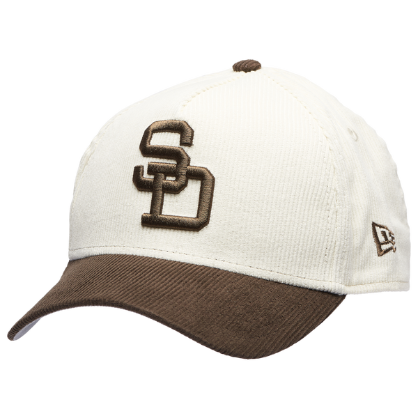 New Era Padres 940 A Frame Cordory Cap - Adult - Brown/White