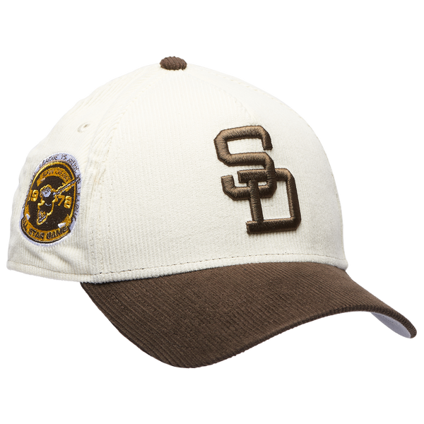 New Era Padres 940 A Frame Cordory Cap - Adult - Brown/White - Image 3
