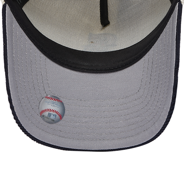 New Era Mariners 940 A Frame Corduroy Cap - Adult - White/Navy - Image 5