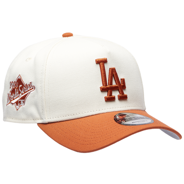 New Era Dodgers 940 A Frame Cap - Adult - White/Orange - Image 3