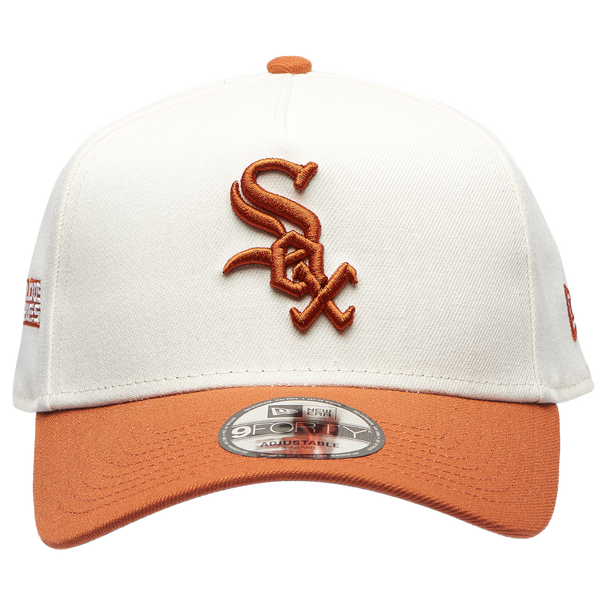 New Era White Sox 940 A Frame Rust Cap - Adult - Orange/Chrome - Image 2