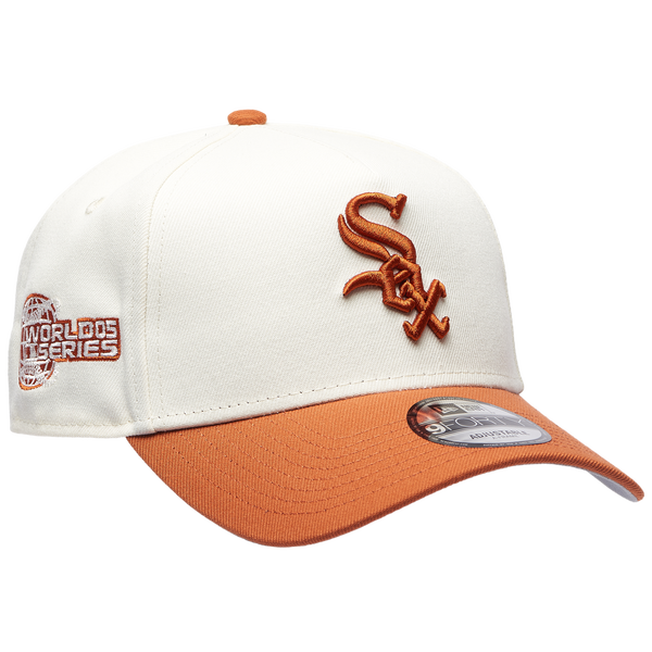 New Era White Sox 940 A Frame Rust Cap - Adult - Orange/Chrome - Image 3