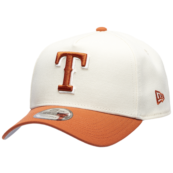 New Era Rangers 940 A Frame Cap - Adult - White/Orange