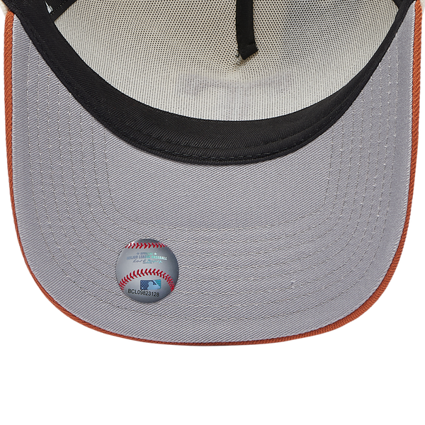New Era Rangers 940 A Frame Cap - Adult - White/Orange - Image 5