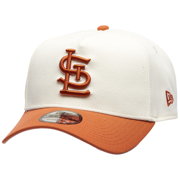 New Era Cardinals 940 A Frame Cap - Adult - White/Orange