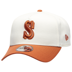 New Era Marlins 940 A Frame Cap - Adult - White/Orange