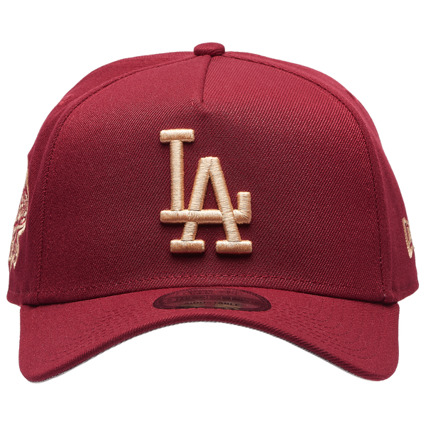 New Era Dodgers 940 A Frame Cap - Adult - Red - Image 2