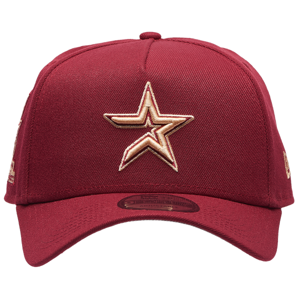 New Era Astros 940 A Frame Cap - Adult - Red - Image 2