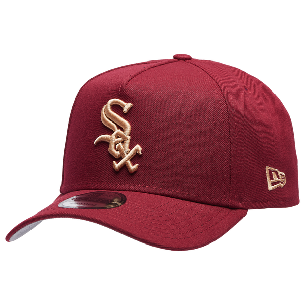 New Era White Sox 940 A Frame Cardinal Cap - Adult - Red