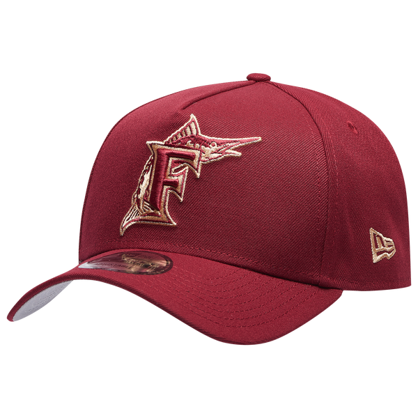 New Era Marlins 940 A Frame Cap - Adult - Red