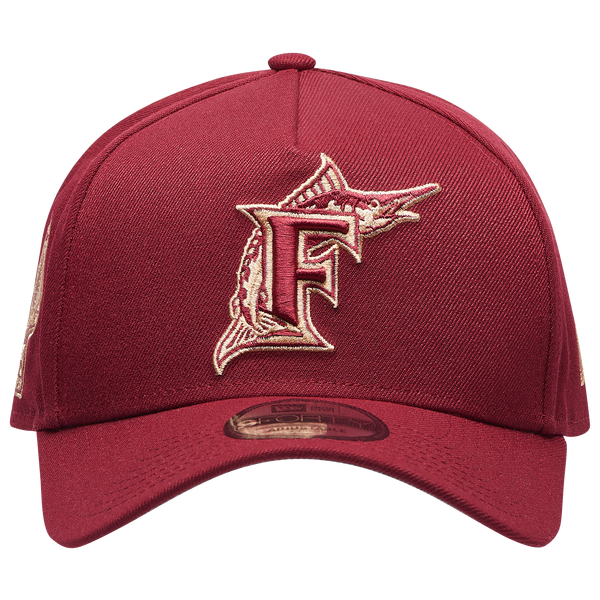 New Era Marlins 940 A Frame Cap - Adult - Red - Image 2