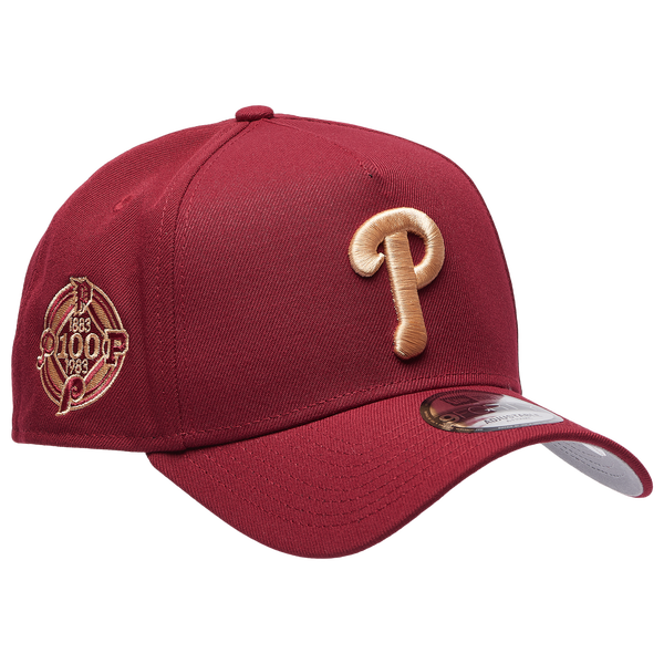New Era Phillies 940 A Frame Cap - Adult - Red - Image 3