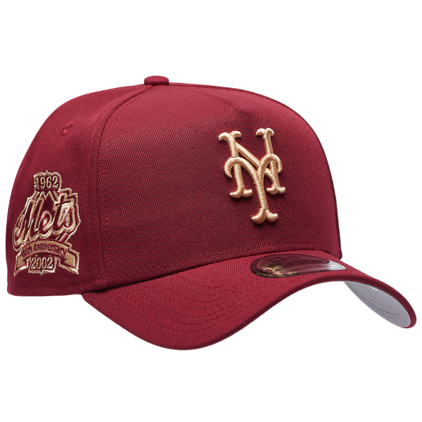 New Era Mets 940 A Frame Cap - Adult - Red - Image 3