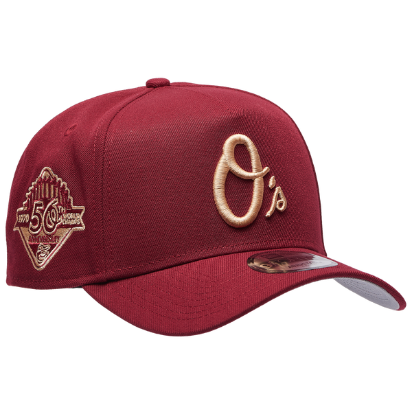 New Era Orioles 940 A Frame Cap - Adult - Red - Image 3