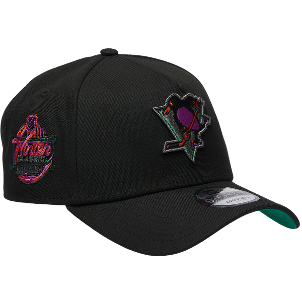 New Era Penguins 940AF Neon Pop Cap - Adult - Black - Image 3