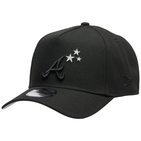 New Era Braves 940AF Bob Star Cap - Adult - Black