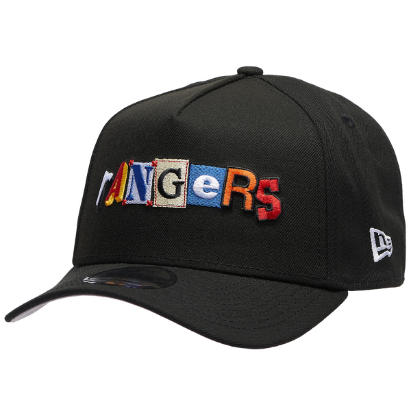 New Era Rangers 940 A Frame Ransom Cap - Adult - Black