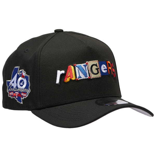 New Era Rangers 940 A Frame Ransom Cap - Adult - Black - Image 3