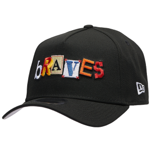 New Era Braves 940 A Frame Ransom Cap - Adult - Black
