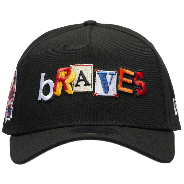 New Era Braves 940 A Frame Ransom Cap - Adult - Black - Image 2