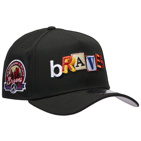 New Era Braves 940 A Frame Ransom Cap - Adult - Black - Image 3